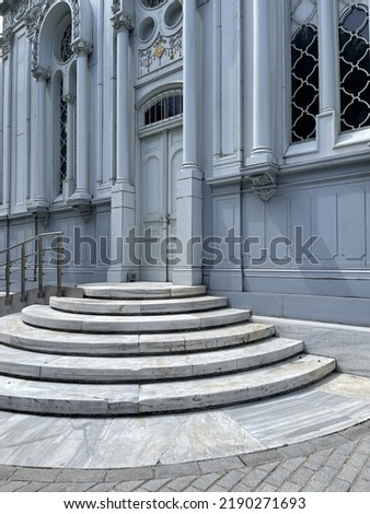 Old building walls Gothic style architecture Stairs and wall door window Macro Detail shot different perspective angles interesting different wonderful abstract pastel background images buying.