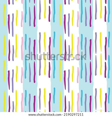 Vivid multiple hand painted striped pattern.
