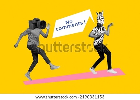Creative collage picture graphics artwork of two funny funky gentleman clubbers have fun isolated on painting background