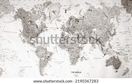 World map travel background texture