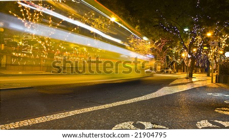 Bus Speed blur Madeira