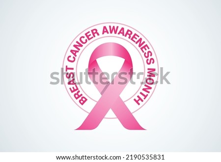 Breast cancer day. October is breast cancer awareness month.
vector illustration