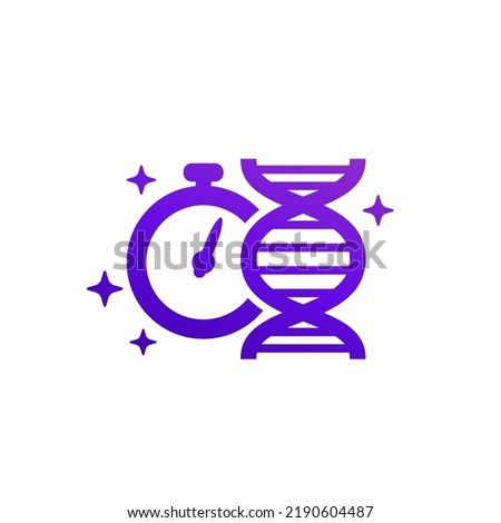 fast dna test icon, genetic testing vector