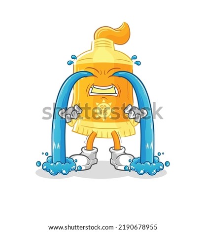 the sunscreen crying illustration. character vector