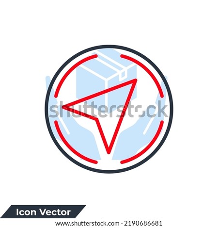 navigation icon logo vector illustration. Compass symbol template for graphic and web design collection