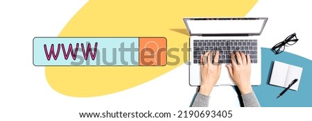 www with person using a laptop computer