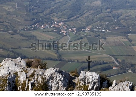 Gradiska Tura Climbing Destination Landscape in Slovenia