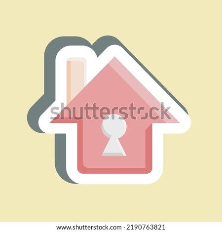 Sticker Insurance. suitable for Security symbol. simple design editable. design template vector. simple illustration
