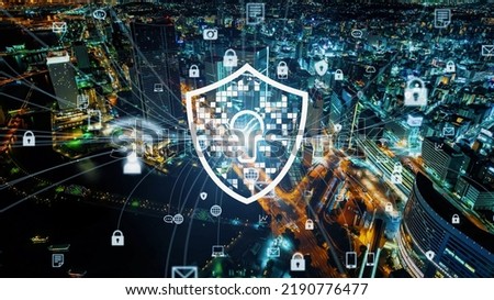 Cyber security concept. Encryption. Data protection. Anti virus software. Communication network. Royalty-Free Stock Photo #2190776477