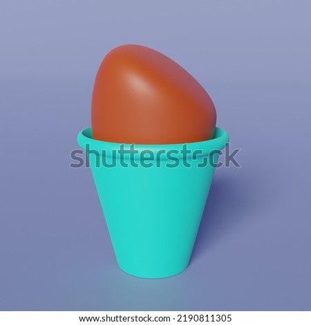 3d render illustration delicious ice cream