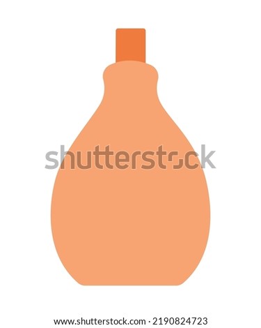 Displaying the Orange water bottle icon isolated on a white background
