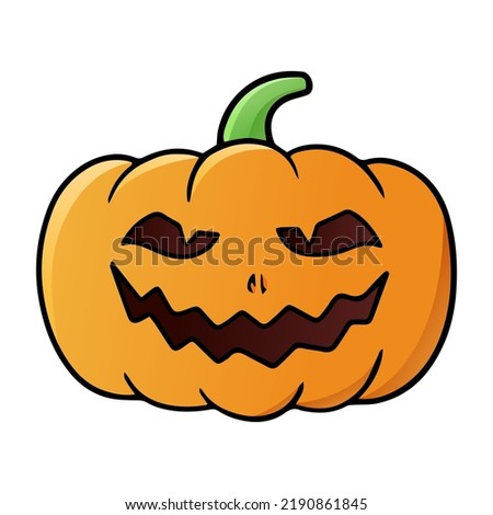 Pumpkin cartoon illustration isolated on white background