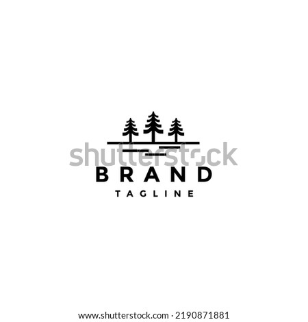 Three Pine Tree Logo Design
