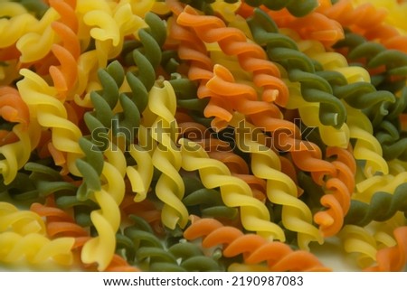 raw pasta italian food full picture
