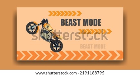 Motorcycle motorbike vector classic look