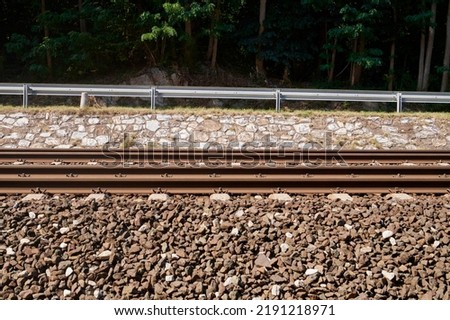 Railway. Industrial logistic and transportation concept background. 