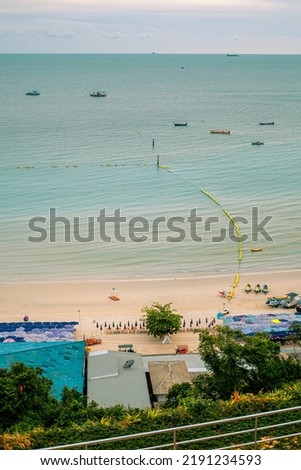 Tawaen Beach at Larn island (Koh Larn). Beautiful of sea at Chonburi, Thailand.