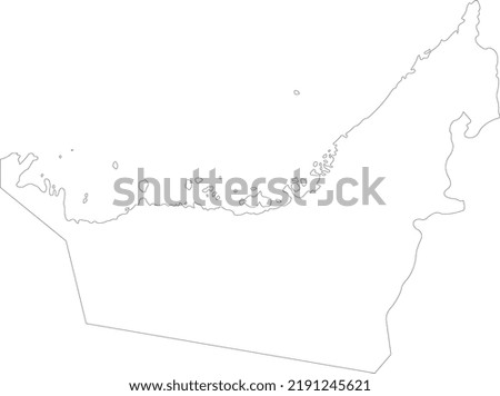 Vector Illustration of United Arab Emirates map