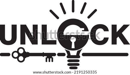 key for unlock your potentiality, flash idea in mind Royalty-Free Stock Photo #2191250335