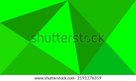 Green triangle abstract background for template