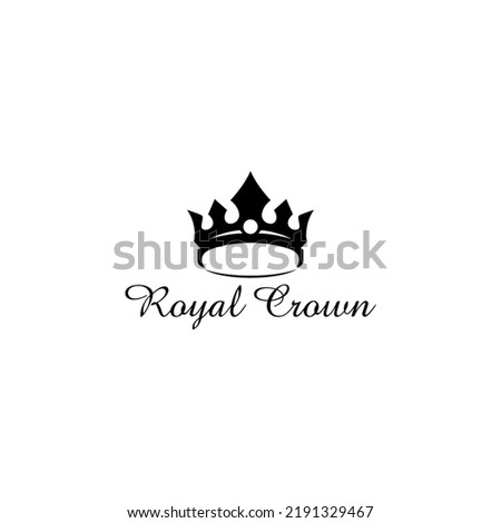 Royal Crown Logo Design Vector