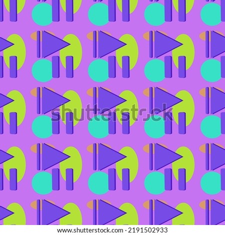 seamless pattern with simple and colorful modern abstract theme