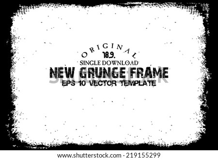 Design template.Abstract grunge frame texture. Stock vector