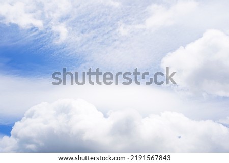 the clouds in blue sky use for photo decorate and photo frame or background