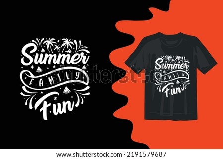 Summer shirt design typography creative t shirt design