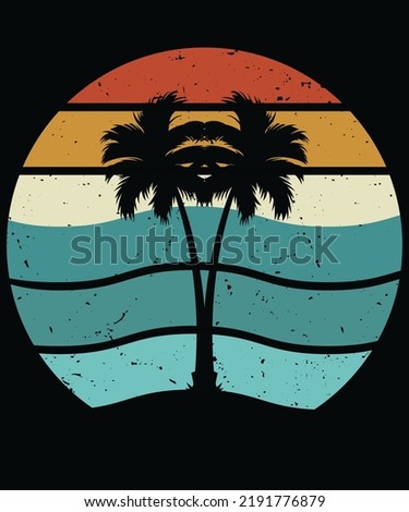 Surfing California typography vector t-shirt design.