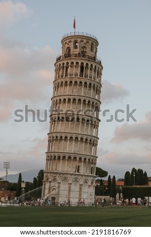 Tower of Pisa and city historic landscape Royalty-Free Stock Photo #2191816769