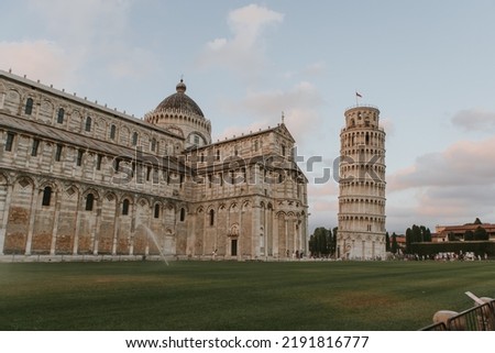Tower of Pisa and city historic landscape Royalty-Free Stock Photo #2191816777