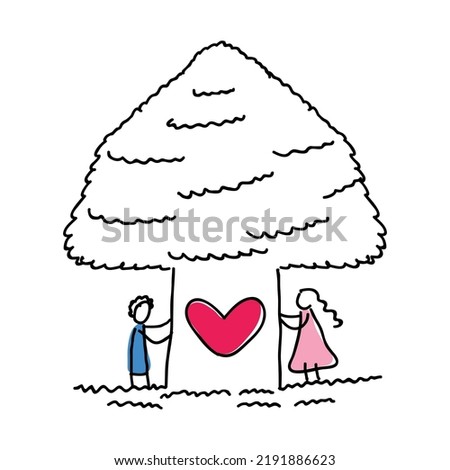 Love clip art vector illustration isolated