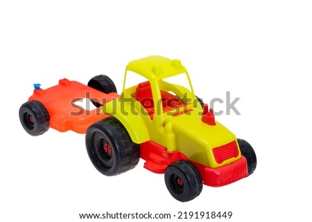 children's toy car isolated on white background