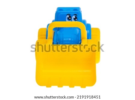 children's toy car isolated on white background