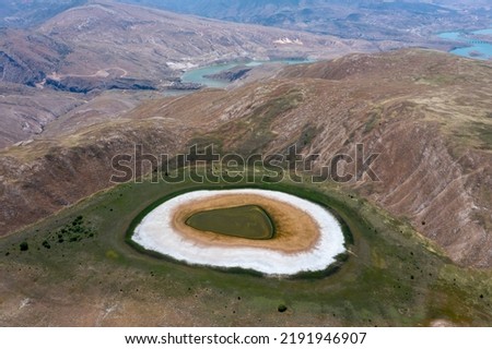 Erzincan Province, İlic District, Boyalik Village Palat (Polat) Crater lake and firat river