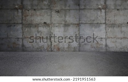 concrete wall and floor background use for product display.