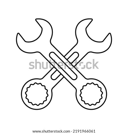 Coloring page with Spanner for kids