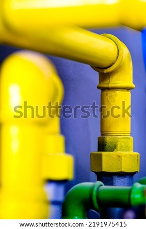colorful water tube closeup - photo