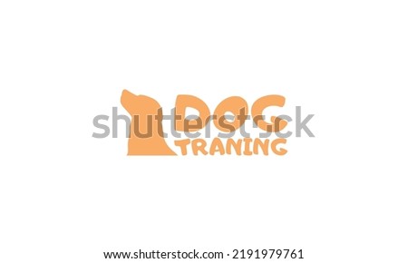 dog training logo icon vector isolated