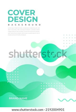 Brochure and book cover design template with abstract background Royalty-Free Stock Photo #2192004901