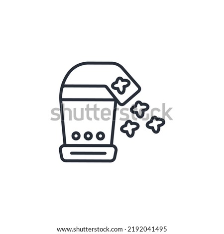 Popcorn maker icons  symbol vector elements for infographic web