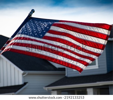  high quality photos of American Flag with relevance to Labor Day