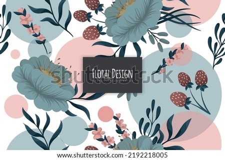Seamless Floral Pattern in vector. Wallpaper template