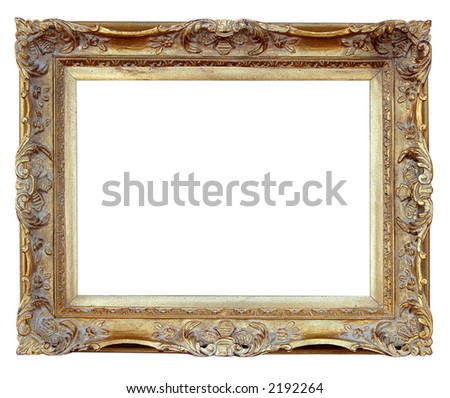 Vintage Frame over white background (With Clipping Path)