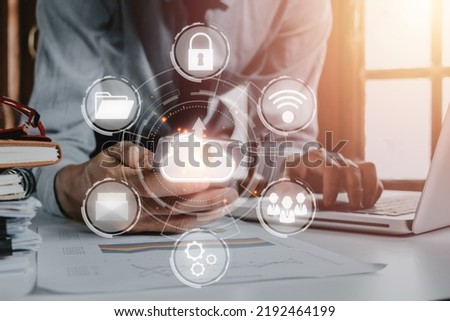 Person hand using smartphone with cloud computing icon, Cloud computing concept, Backup Storage Data Internet, networking and digital, Share global, technology concept.