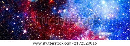 Mystical beautiful space. Unforgettable diverse space background , Spiral galaxy in deep space. Elements of this image furnished by NASA.