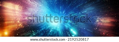 Space background with red nebula and stars. Elements of this image furnished by NASA. Royalty-Free Stock Photo #2192520817