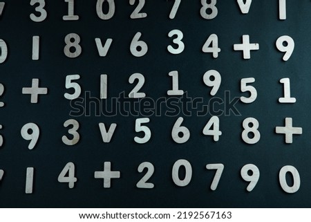 Numbers bright seamless pattern
Numerical and number shape for education. Global economy crisis concept.