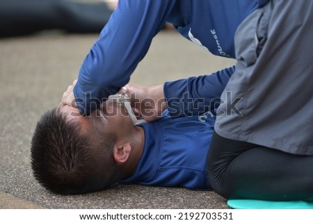 CPR training course in drowning victim